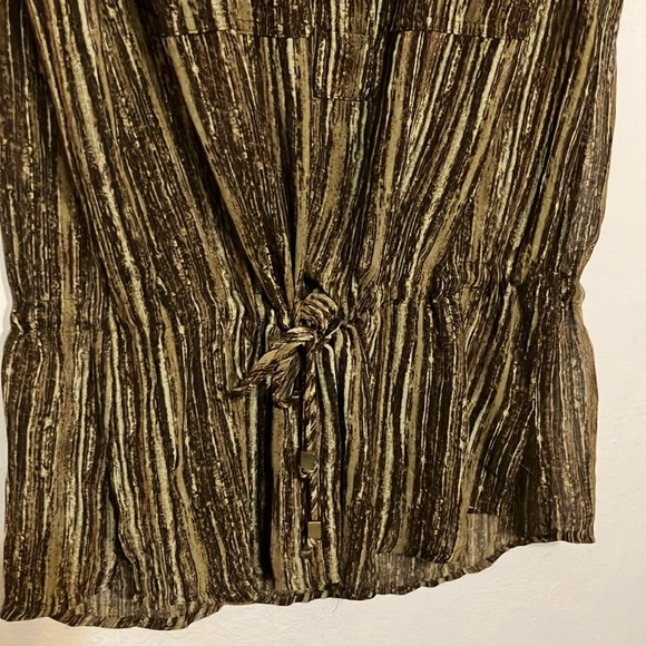 Michael Kors sleeveless tunic top with draw string waist size 8 - Picture 2 of 7